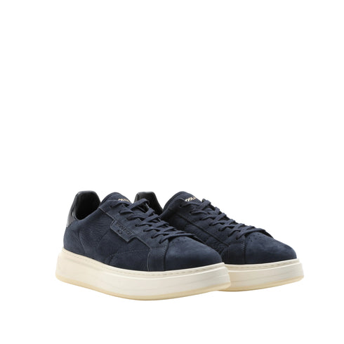 Sneakers Uomo con tomaia scamosciata ed etichetta logo laterale in tono colore